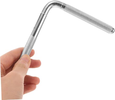 ذراع تمديد حامل جرس البقر لجرس البقر، جزء أداة الموسيقى، مجموعة طبل جرس البقر، قضيب جرس البقر المحمول، قضيب على شكل حرف L، ذراع على شكل حرف L، ملحق جرس البقر المعدني الفضي in Kuwait