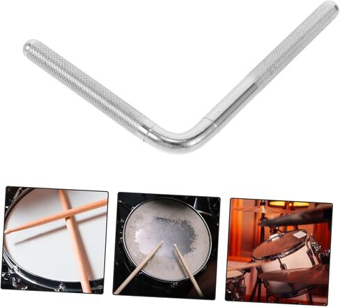 ذراع تمديد حامل جرس البقر لجرس البقر، جزء أداة الموسيقى، مجموعة طبل جرس البقر، قضيب جرس البقر المحمول، قضيب على شكل حرف L، ذراع على شكل حرف L، ملحق جرس البقر المعدني الفضي in Kuwait