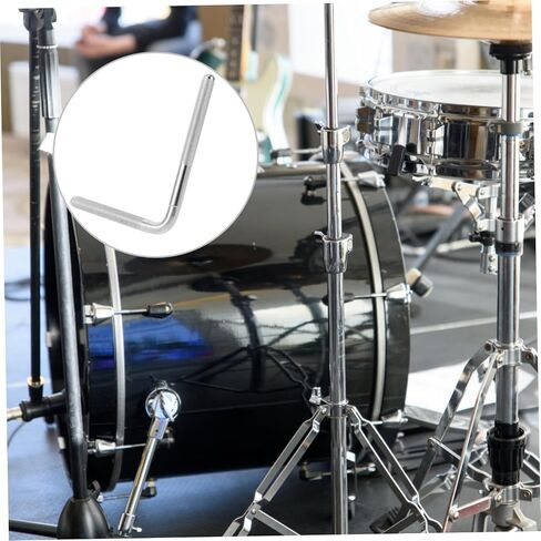 Metal Shaped Cowbell Arm for Drum Kit Extension Rod Bracket for Percussion Instruments Reliable Support for Cowbell Attachment Quick Setup for Drummers in Saudi Arabia