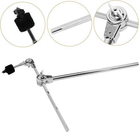 Kisangel Adjustable Cymbal Stand Boom Arm Professional Drum Cymbal Holder for Percussion Instruments Universal Metal Arm Clamps for Easy Setup in Saudi Arabia
