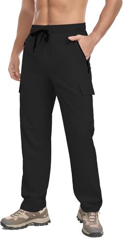 Men's Hiking Pants Lightweight, Sun Protection & Water-Repellent, Quick-Dry Moisture Wicking Outdoor Pants in Saudi Arabia