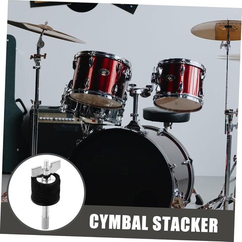 Toyvian Metal Cymbals Stacker Holder for Drum Kits Mounting Rack Accessory for Hihat Stands Suitable for Percussion Instruments Easy to Install Finish in Saudi Arabia