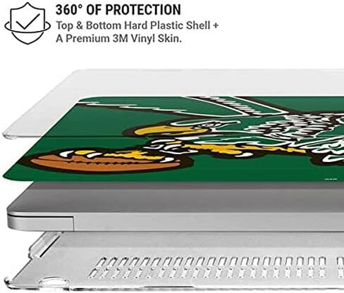 حافظة Skinit + غلاف متوافق مع جهاز MacBook Air 13in (2020) - تصميم شعار NFL Philadelphia Eagles Retro مرخص رسميًا in Saudi Arabia