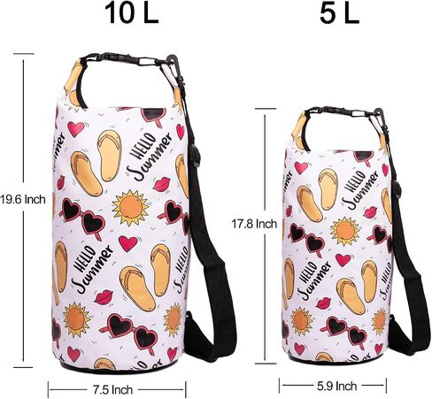 Dry Bag Waterproof,5L Roll Top Backpack Floating Dry Bag for Kayaking Boating Swimming Hiking Camping Outdoor Activities,Yellow Pineapple in Saudi Arabia