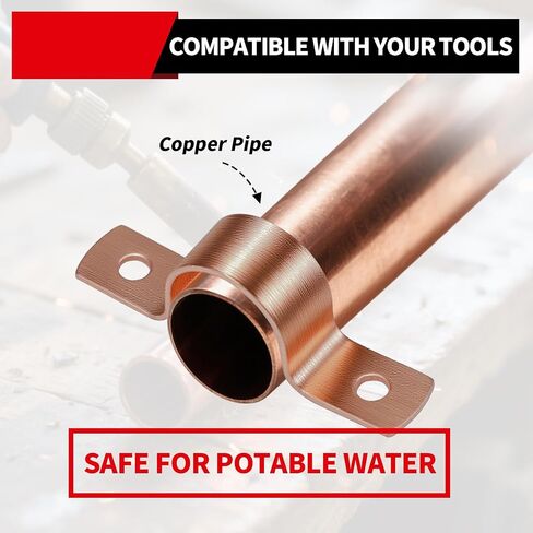 Plumbing Copper Pipe Straps, 30-Pcs 3/4 inch 2-Hole Pipe Clamp Mount Support in Saudi Arabia