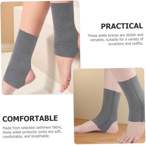 NOLITOY 2pairs Ankle Compression Sleeves for Sports of Ankle Protectors High Elasticity for Injury Prevention and Support for Men and Women Fitness Activities in Saudi Arabia
