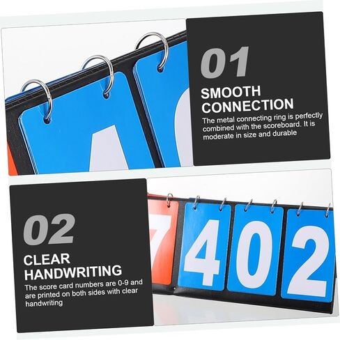 DECHOUS Multifunctional Scoreboard Flipper for Sports Events Durable Score Recorder Portable Desktop Scorer for Table Tennis Basketball Football and More in Saudi Arabia