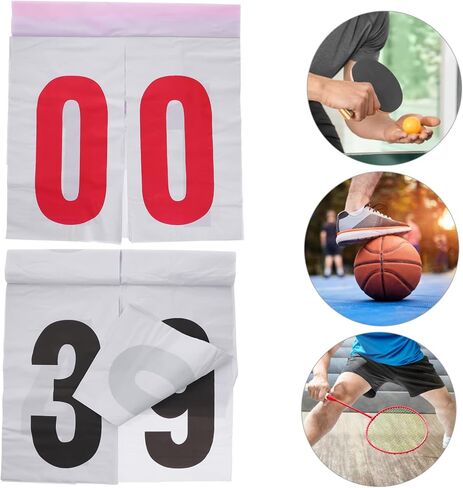 DECHOUS Portable Scoreboard Flipper Reusable Sports Score Keeper for Basketball Football Tennis Badminton and More Easy to Read Numbers for Efficient Game Tracking in Saudi Arabia