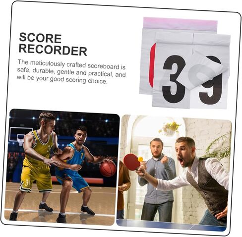 DECHOUS Portable Scoreboard Flipper Reusable Sports Score Keeper for Basketball Football Tennis Badminton and More Easy to Read Numbers for Efficient Game Tracking in Saudi Arabia