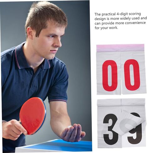 DECHOUS Portable Scoreboard Flipper Reusable Sports Score Keeper for Basketball Football Tennis Badminton and More Easy to Read Numbers for Efficient Game Tracking in Saudi Arabia