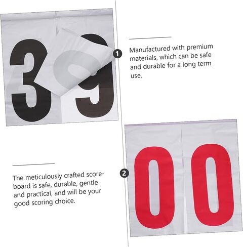 DECHOUS Portable Scoreboard Flipper Reusable Sports Score Keeper for Basketball Football Tennis Badminton and More Easy to Read Numbers for Efficient Game Tracking in Saudi Arabia