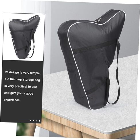 GALPADA Convenient Lyre Bag for Musicians Durable Storage Pouch for String Water Scratch Resistant Lightweight Carrying Design with Supple Lining for Optimal Protection in Saudi Arabia