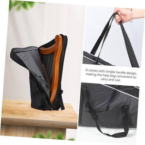 GALPADA Convenient Lyre Bag for Musicians Durable Storage Pouch for String Water Scratch Resistant Lightweight Carrying Design with Supple Lining for Optimal Protection in Saudi Arabia