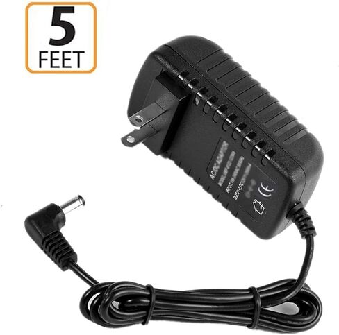 5Ft AC/DC Adapter Compatible with RockJam Rock Jam RJ761, RJ-761, RJ761-SK, 761 (Work on This Model Only) 61 Key Electronic Digital Keyboard Piano Replacement Charger Cable Power Supply Cord in Saudi Arabia