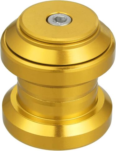 X AUTOHAUX 34 مم 1-1/8 بوصة سماعة رأس دراجة بدون خيوط كومبو دراجة خارجية بدون خيوط محامل خرطوشة محكمة الغلق سماعة طريق MTB مع غطاء علوي لون ذهبي in Saudi Arabia