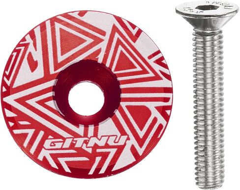 HARFINGTON Headset Stem Top Cap Aluminum Alloy Bicycle Stem Top Cap Cover with Bolt for MTB Road Mountain Bike in Saudi Arabia