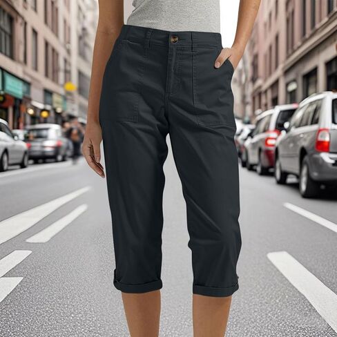 bmkBWO Women's Cargo Capris Pants 2025 High Waisted Hiking Pants Capri Pant with Pockets in Saudi Arabia