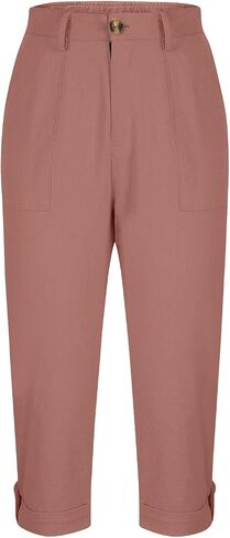 bmkBWO Women's Cargo Capris Pants 2025 High Waisted Hiking Pants Capri Pant with Pockets in Kuwait