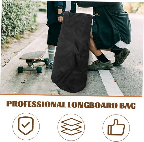 Yardwe 2Pcs Skateboard Sling Bag Durable Shoulder Backpack for Outdoor Sports Multifunctional Skateboard Carry Case for Storing Skateboards Gear in Saudi Arabia