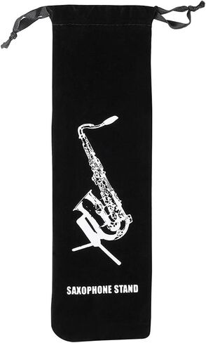 Adjusted Tenors Saxophone Stand Foldable Tripod Holder Saxophone Display Base for Saxophone Wind Instrument Accessory, Black in Saudi Arabia