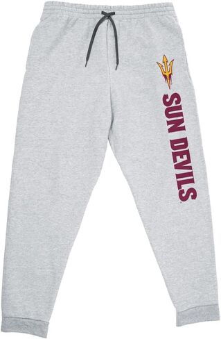 Campus Lab Officially Licensed Joggers Unisex Men & Women Sweatpants with Pockets Collegiate Name Light Gray Collection in Saudi Arabia