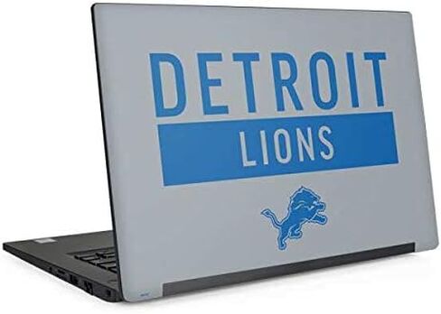 غلاف كمبيوتر محمول من Skinit متوافق مع Latitude 5520 - تصميم سلسلة الأداء NFL Detroit Lions Gray المرخص رسميًا in Saudi Arabia