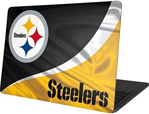 غلاف كمبيوتر محمول من Skinit متوافق مع جهاز MacBook Pro 13in (2020) - تصميم مرخص رسميًا من NFL Pittsburgh Steelers in Saudi Arabia