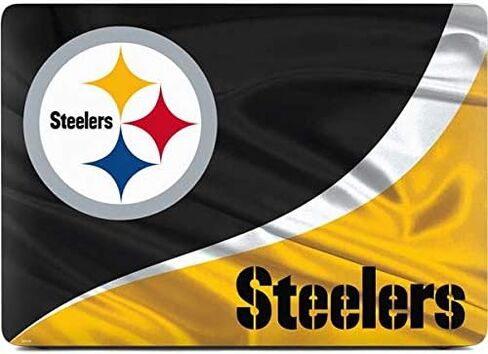 غلاف كمبيوتر محمول من Skinit متوافق مع جهاز MacBook Pro 13in (2020) - تصميم مرخص رسميًا من NFL Pittsburgh Steelers in Saudi Arabia
