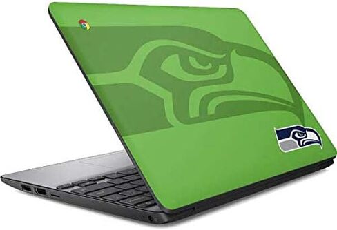 Skinit Decal Laptop Skin Compatible with Chromebook 11 G5 - Officially Licensed NFL Seattle Seahawks Double Vision Design in Saudi Arabia
