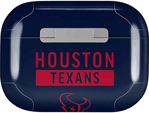 غلاف صوتي من Skinit متوافق مع Apple AirPods Pro - تصميم سلسلة الأداء الأزرق المرخص رسميًا من NFL Houston Texans in Saudi Arabia
