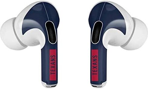 غلاف صوتي من Skinit متوافق مع Apple AirPods Pro - تصميم سلسلة الأداء الأزرق المرخص رسميًا من NFL Houston Texans in Saudi Arabia