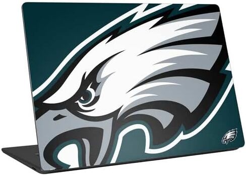 Skinit Laptop Decal Skin Compatible with Universal Laptop 14in (11.4 x 8.2in) - Officially Licensed NFL Philadelphia Eagles Large Logo Design in Saudi Arabia