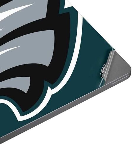 Skinit Laptop Decal Skin Compatible with Universal Laptop 14in (11.4 x 8.2in) - Officially Licensed NFL Philadelphia Eagles Large Logo Design in Saudi Arabia