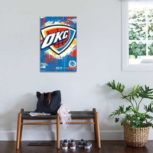 Trends International NBA Oklahoma City Thunder - ملصق حائط قماشي بشعار الحد الأقصى 23 in Saudi Arabia