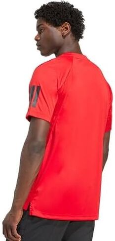 adidas Men's Club 3-Stripe Tennis Tee - Scarlet (Medium) in Saudi Arabia