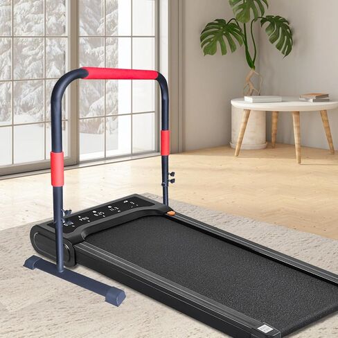 Handle Bar for Walking Pad Compatible with Walking Pad 23" Wide, Adjustable Handrail Height (31.5-43in), Heavy-Duty Steel Frame w/Non-Slip Base in Saudi Arabia