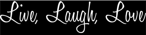"Live, Laugh, Love Wall Décor Vinyl Decal, Gold (Metallic) in Saudi Arabia