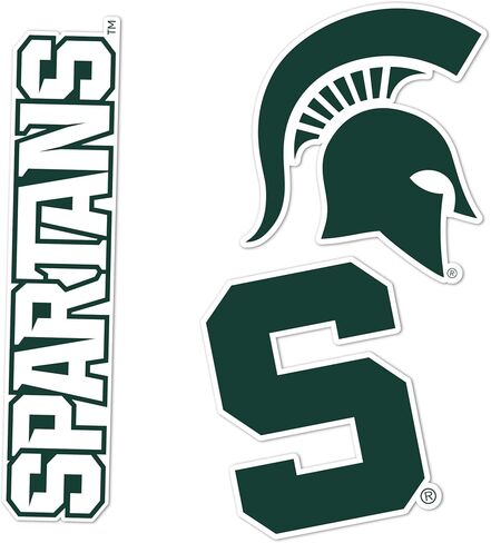 Desert Cactus Michigan State University WallStix Spartans MSU Removable Wall Sticker 11x17 Vinyl Decal Indoor Outdoor Use (Design A) in Saudi Arabia