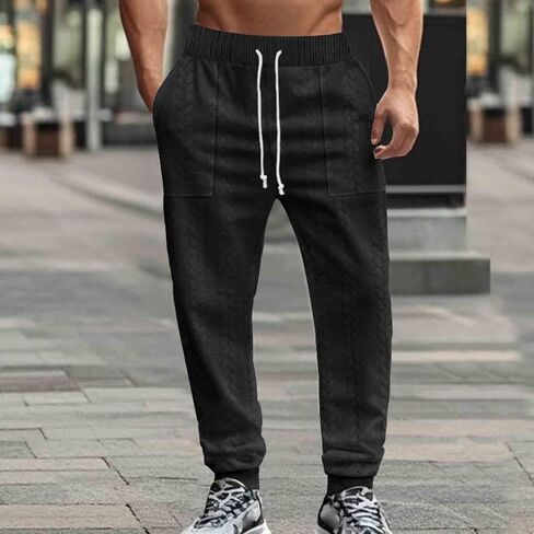 Men's Cargo Joggers with Multiple Pockets, Elastic Drawstring Waist, Lightweight Casual Utility Pants in 6 Colors in Saudi Arabia
