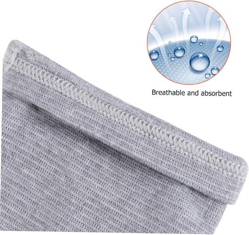 1Pair Elastic Sports Knee Brace with Breathable Warm Sponge Padding Protective Knee Sleeve for Basketball Hiking Football Medium Grey Lightweight Support for Injury Recovery in Saudi Arabia