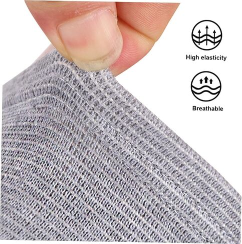 1Pair Elastic Sports Knee Brace with Breathable Warm Sponge Padding Protective Knee Sleeve for Basketball Hiking Football Medium Grey Lightweight Support for Injury Recovery in Saudi Arabia