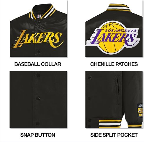 Ultra Game Men's NBA Official Smashing Records Satin Jacket in Saudi Arabia