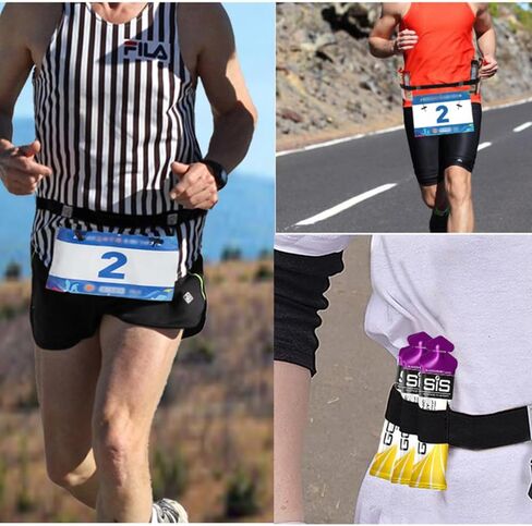 Triathlon Race Belt Pro - حامل صدرية مكون من 6 حلقات جل لركوب الدراجات الماراثون متعدد الرياضات [تغيير سريع] in Saudi Arabia