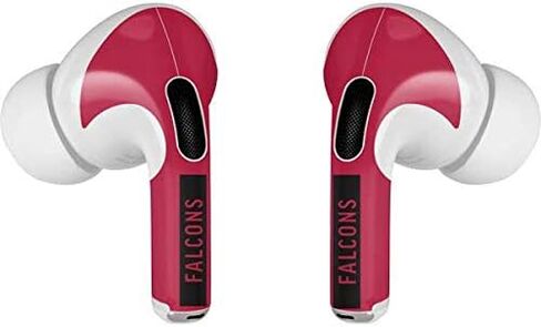 غلاف صوتي من Skinit متوافق مع Apple AirPods Pro - تصميم سلسلة الأداء الأحمر NFL Atlanta Falcons المرخص رسميًا in Saudi Arabia