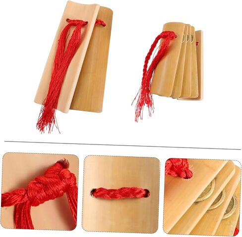 BESPORTBLE 1 زوج Allegro Castanets ملحقات الآلات الموسيقية التقليدية Kuaiban للبالغين، سطح أملس، قبضة مريحة بصوت عالٍ وصوت للعروض والمهرجانات in Saudi Arabia