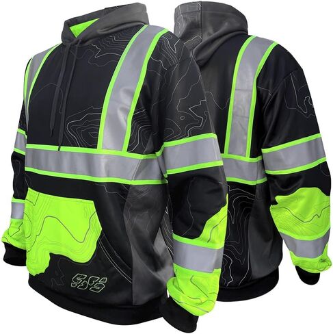 أغطية رأس وسحابات للرجال من Safety Shirtz SS360 ANSI Type-O ورؤية محسنة برسومات خفية in Kuwait
