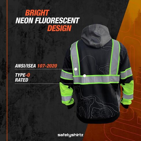 أغطية رأس وسحابات للرجال من Safety Shirtz SS360 ANSI Type-O ورؤية محسنة برسومات خفية in Kuwait