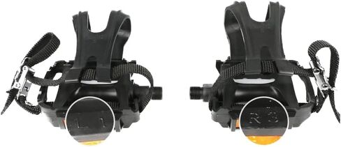 Large Exercise Bike Pedals - Oversized Non-Slip Platform for Spin Bikes & Indoor Cycling, 9/16" Universal Fit, Durable Replacement Pedals for Stationary Bikes in Kuwait