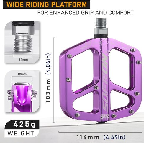 Lightweight Bike Pedals - Non-Slip Mountain and Road Bicycle Pedals for BMX in Saudi Arabia