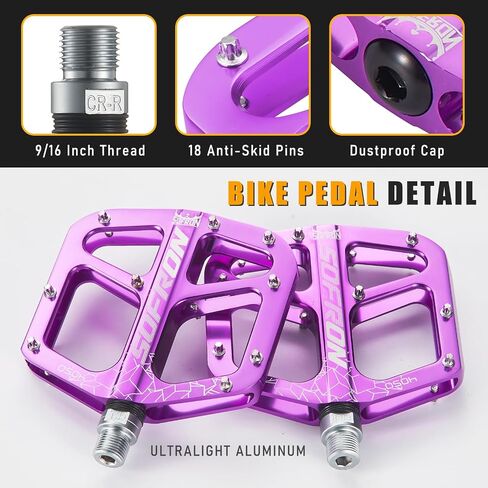 Lightweight Bike Pedals - Non-Slip Mountain and Road Bicycle Pedals for BMX in Saudi Arabia